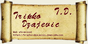 Tripko Džajević vizit kartica